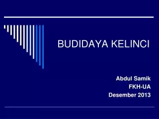 budidaya kelinci