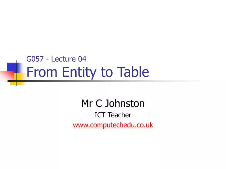 mr c johnston ict teacher www computechedu co uk