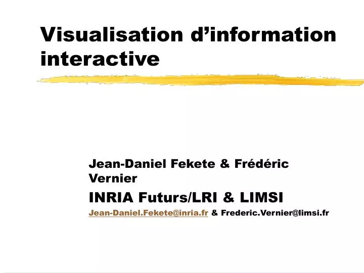 visualisation d information interactive