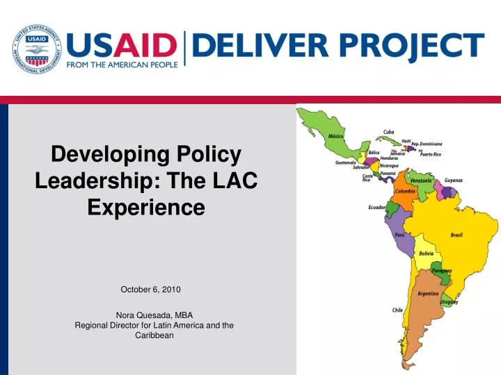 developing policy leadership the lac experience