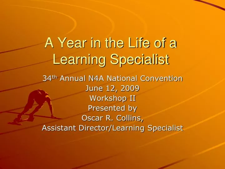 a year in the life of a learning specialist