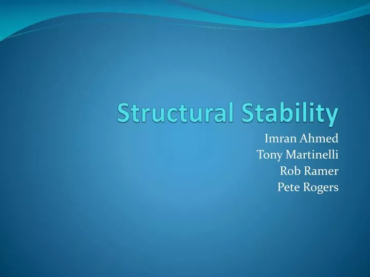 structural stability