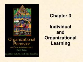 Chapter 3 Individual and Organizational Learning