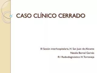 caso cl nico cerrado