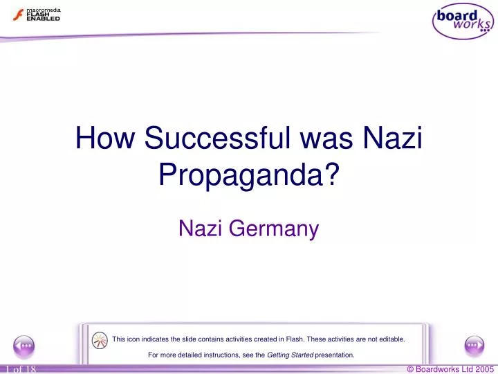 how successful was nazi propaganda
