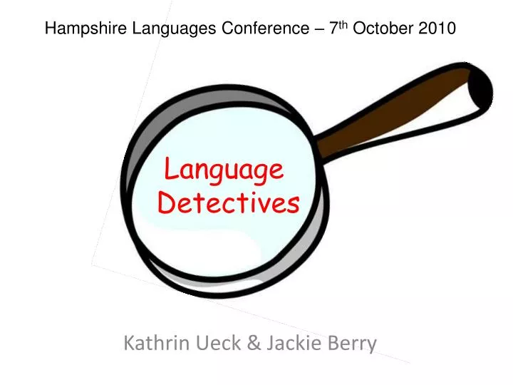 language detectives