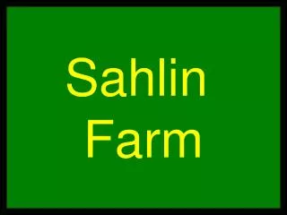 Sahlin Farm