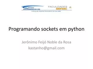 programando sockets em python