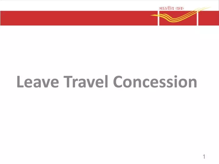 leave travel concession