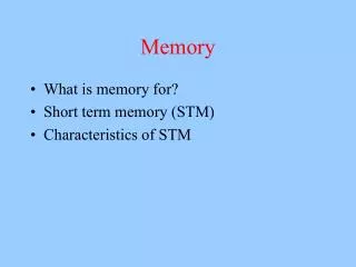 memory