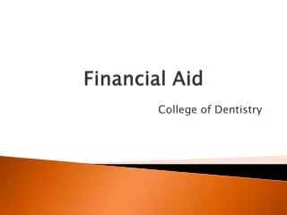 financial aid