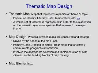 Thematic Map Design