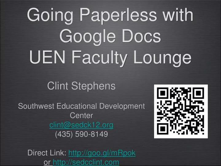 going paperless with google docs uen faculty lounge