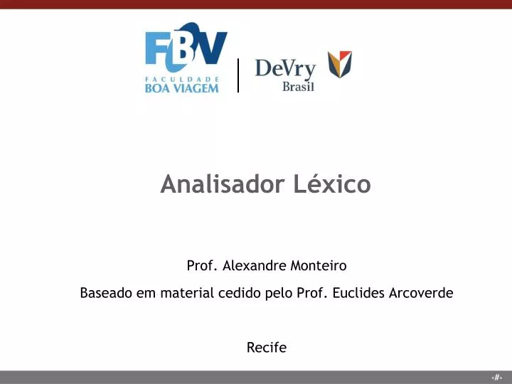 analisador l xico