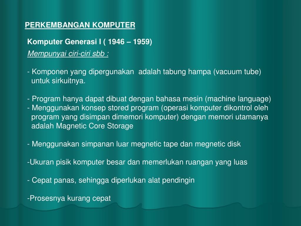 PPT - PERKEMBANGAN KOMPUTER PowerPoint Presentation, free download - ID ...