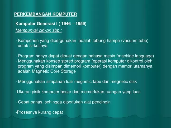 PPT - PERKEMBANGAN KOMPUTER PowerPoint Presentation, Free Download - ID ...