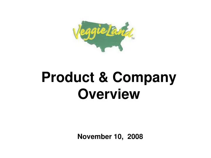 product company overview