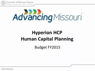 Hyperion HCP Human Capital Planning