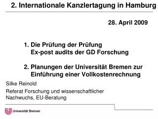 silke reinold referat forschung und wissenschaftlicher nachwuchs eu beratung