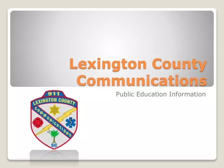 lexington county communications