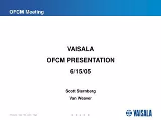 OFCM Meeting