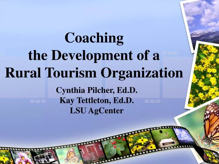 coaching the development of a rural tourism organization