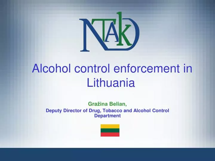 alcohol control enforcement in lithuania