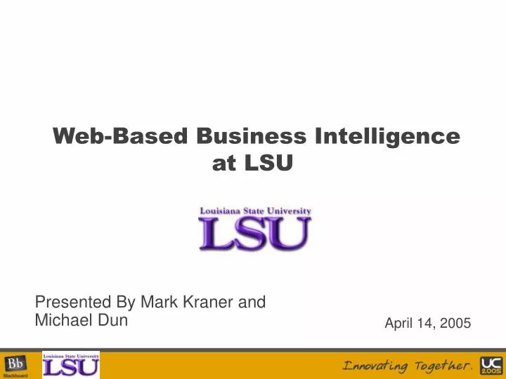 web based business intelligence at lsu