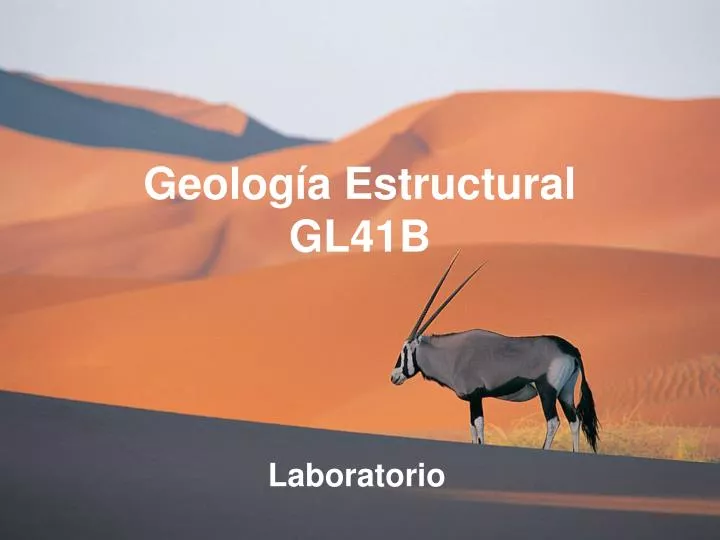 geolog a estructural gl41b