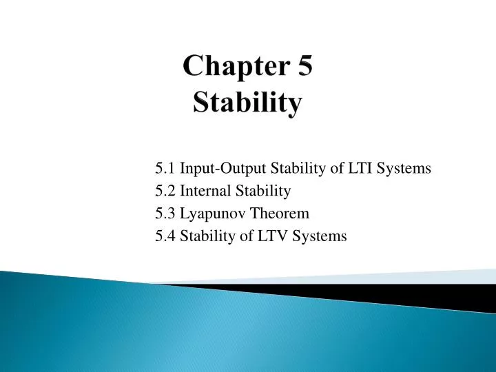 chapter 5 stability