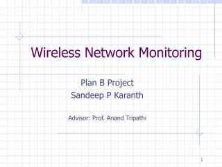 Wireless Network Monitoring