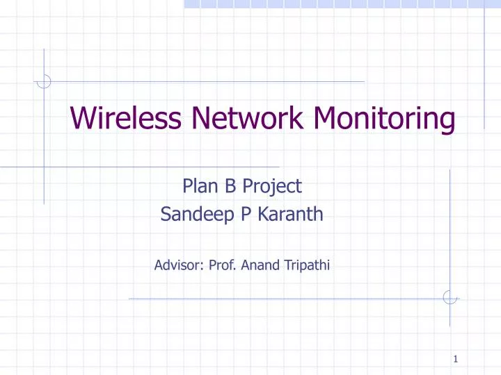 wireless network monitoring