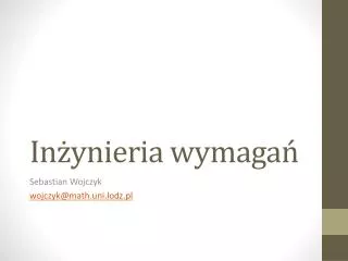 in ynieria wymaga