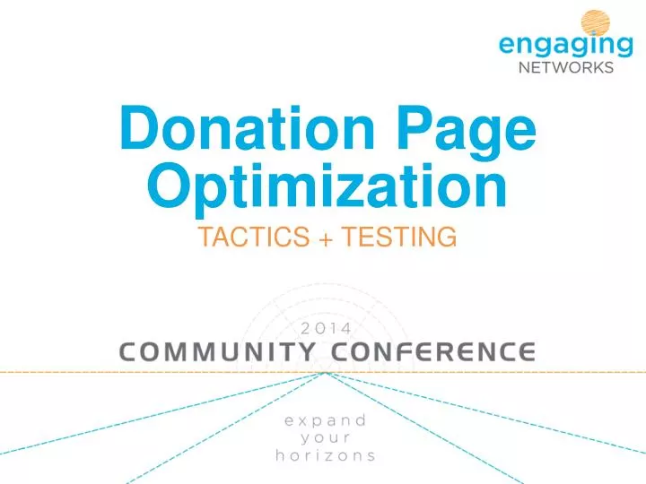 donation page optimization tactics testing