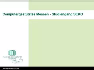 computergest tztes messen studiengang seko