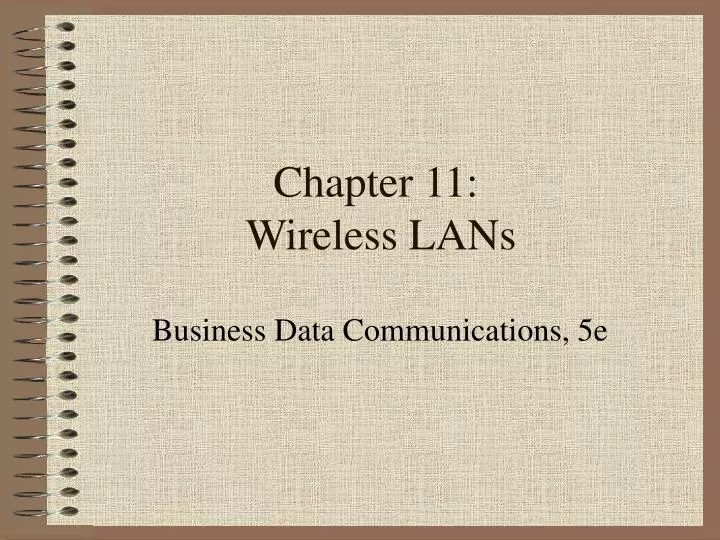 chapter 11 wireless lans