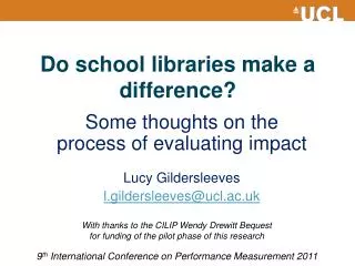 Do school libraries make a difference?