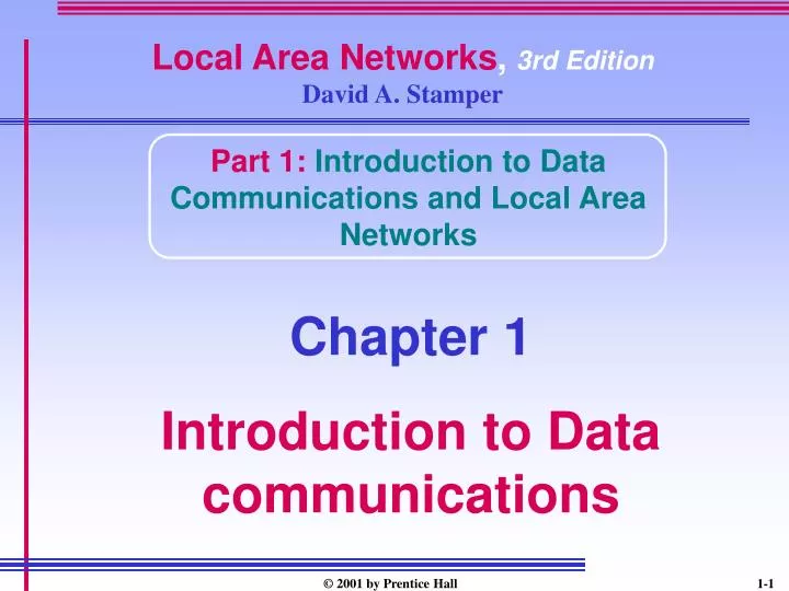local area networks 3rd edition david a stamper