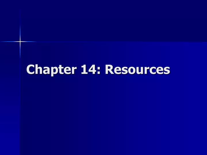 chapter 14 resources