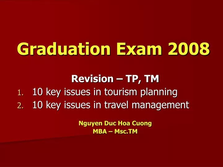 graduation exam 2008