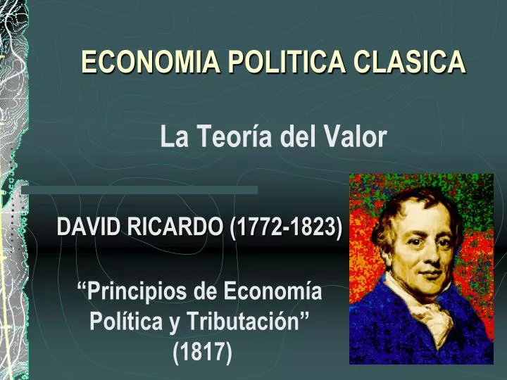 economia politica clasica la teor a del valor