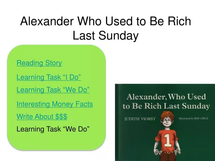 alexander who used to be rich last sunday