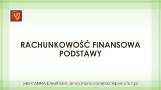 rachunkowo finansowa podstawy