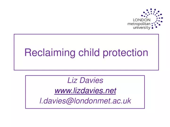 reclaiming child protection