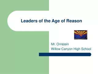 Leaders of the Age of Reason