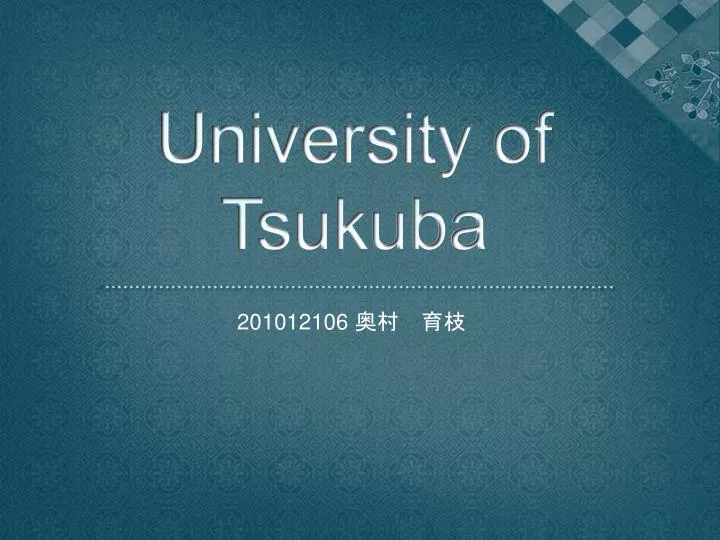 university of tsukuba