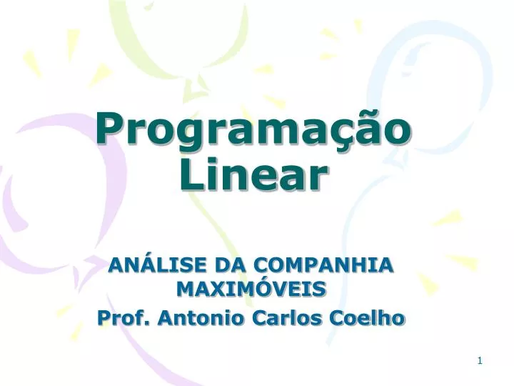 programa o linear