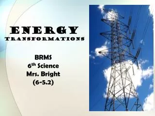 Energy Transformations