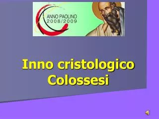 inno cristologico colossesi