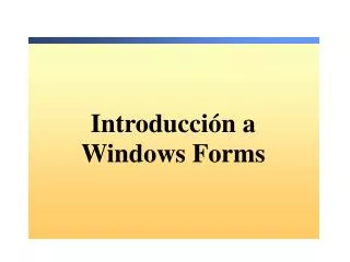 introducci n a windows forms